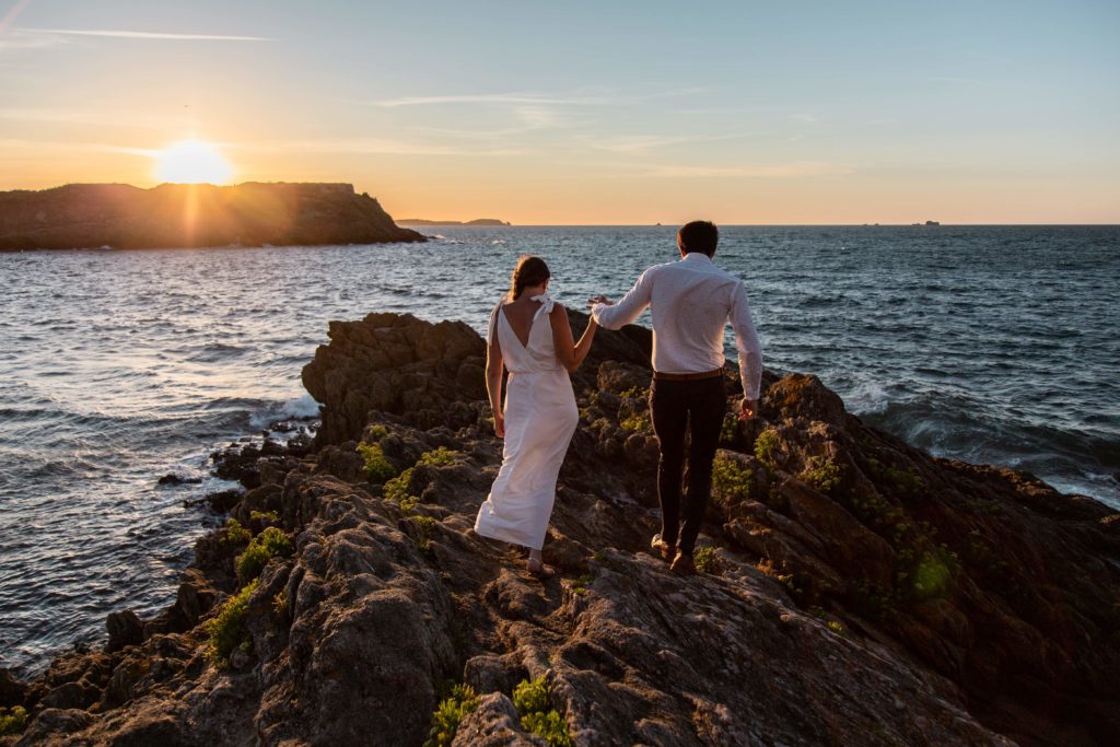 Saint-Malo-Rennes-Bretagne-Photographie-Mariage-Coucher-Soleil