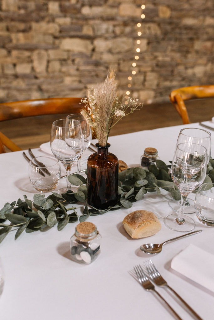 décoration mariage salle réception détails table