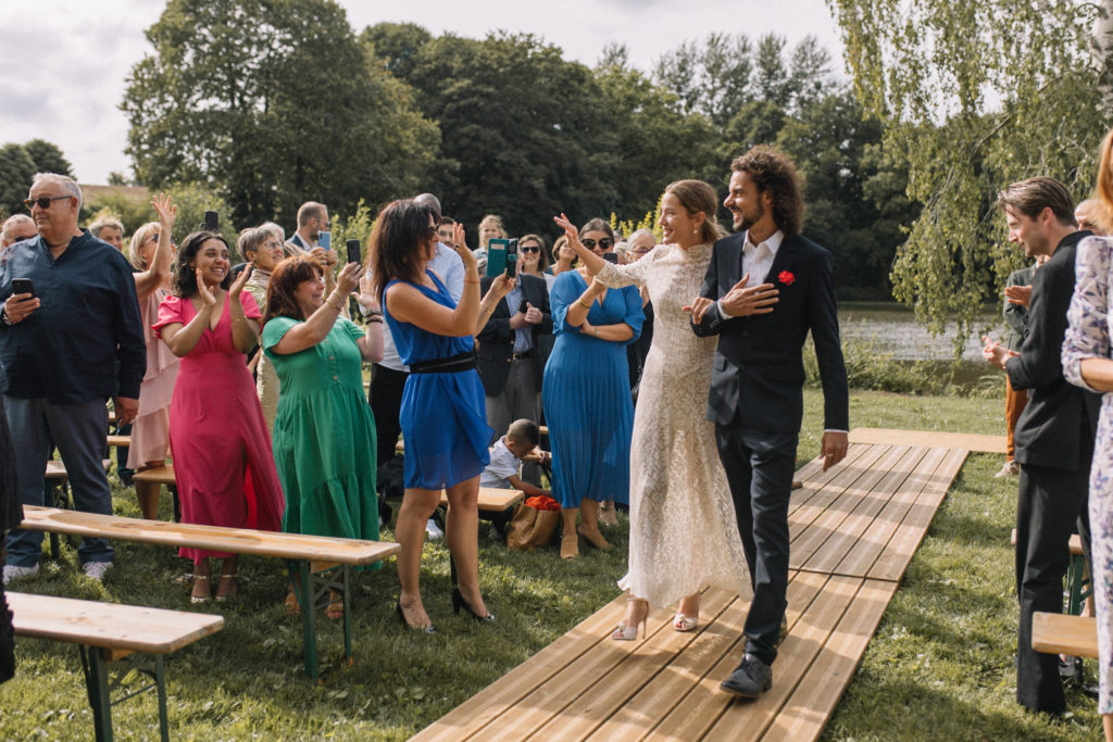 Photographe mariage Bretagne cortège