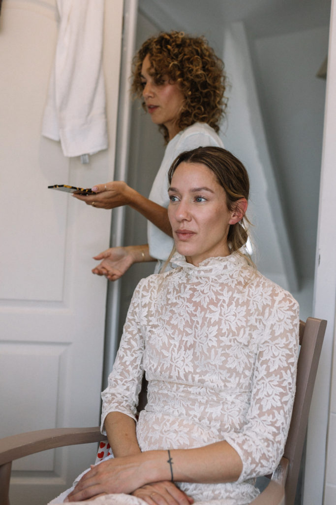 Photographe mariage Bretagne préparatifs mariée